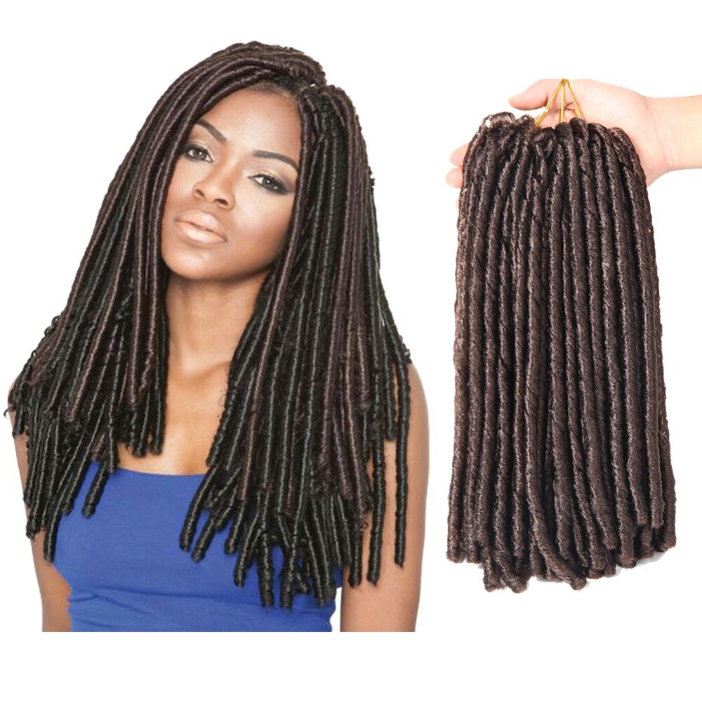 47369 yumusak dreadlocks tg oergueler 14 inc tg sac saf renk kadnlar icin 30 koekleri siyah kahverengi bordo sentetik oergue sac