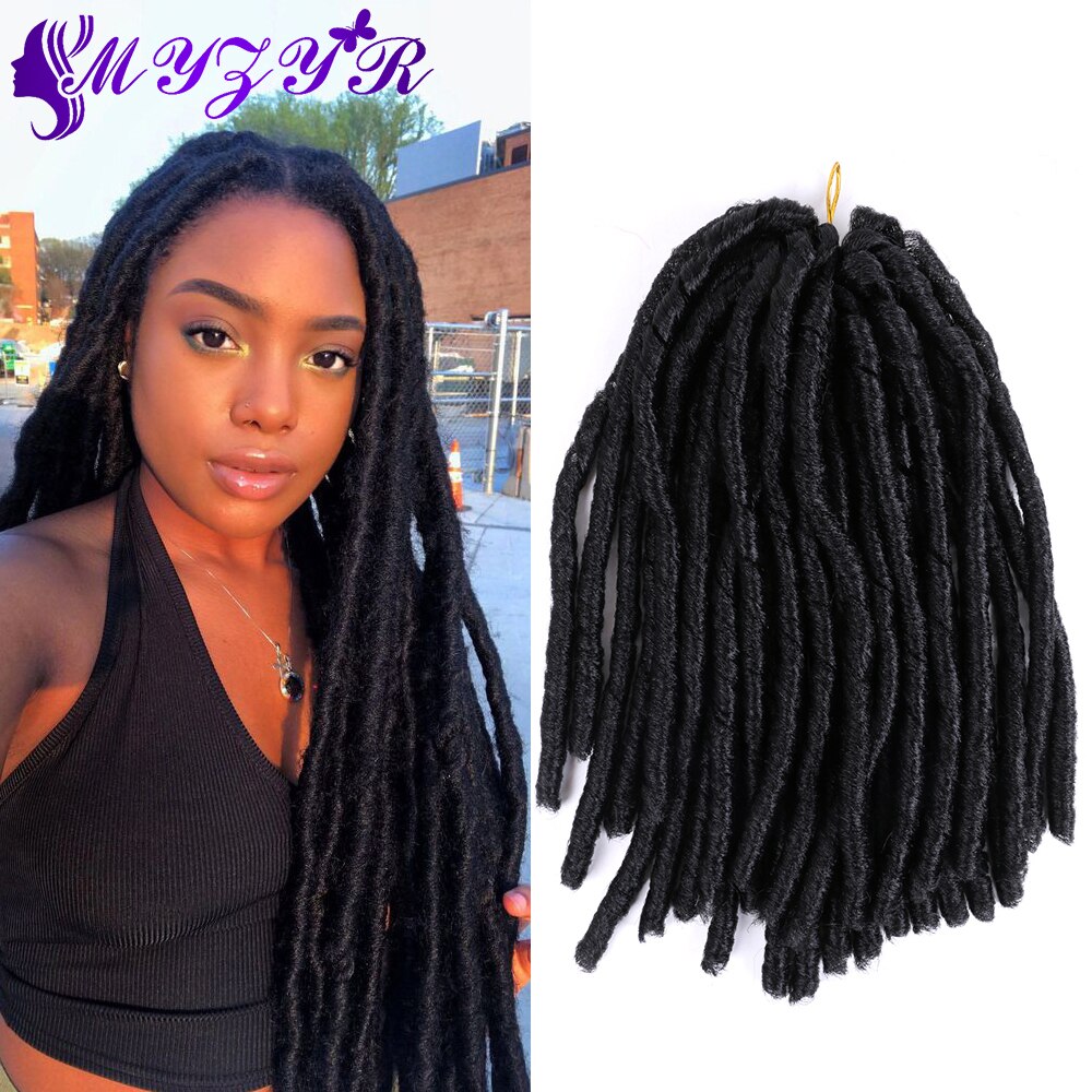 ZYR yumu ak Locs Dreadlocks sentetik sa uzatma 14 in 70g Ombre Afro t rg ler