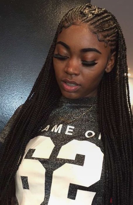 16 Small Cornrow Braids