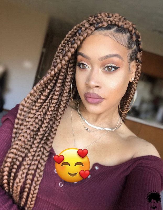 58 Cool Medium Box Braids Style Ideas Trending Now 004