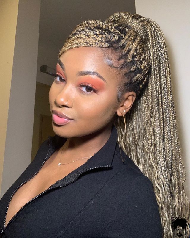 58 Cool Medium Box Braids Style Ideas Trending Now 007