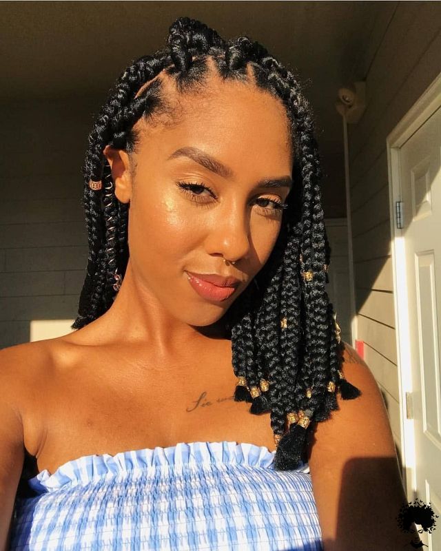 58 Cool Medium Box Braids Style Ideas Trending Now 011