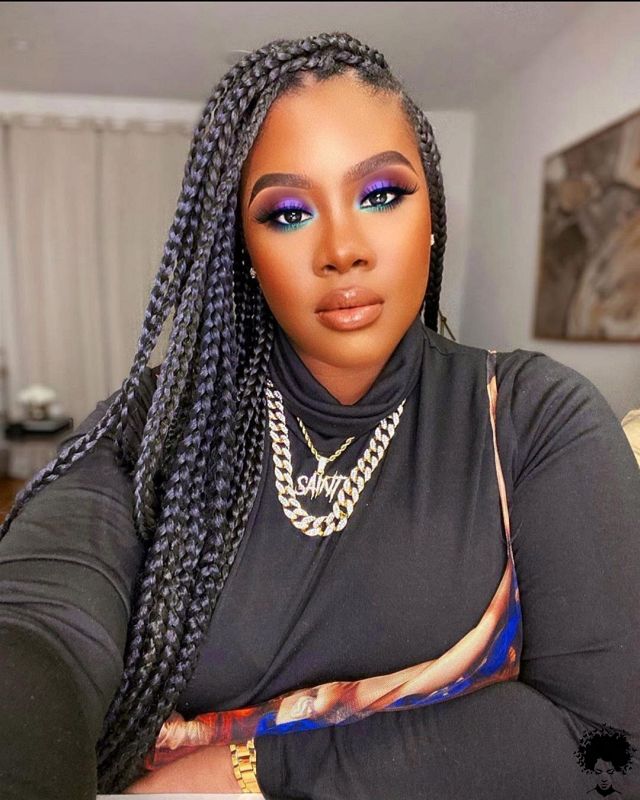 58 Cool Medium Box Braids Style Ideas Trending Now 021