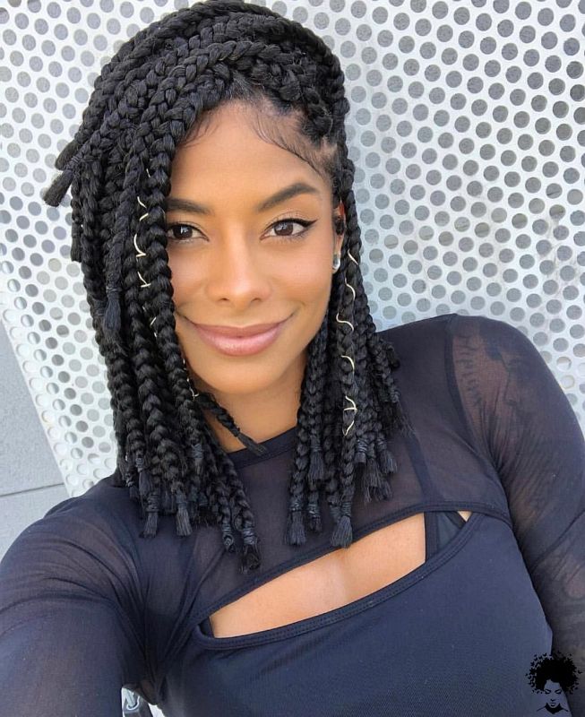 58 Cool Medium Box Braids Style Ideas Trending Now 023