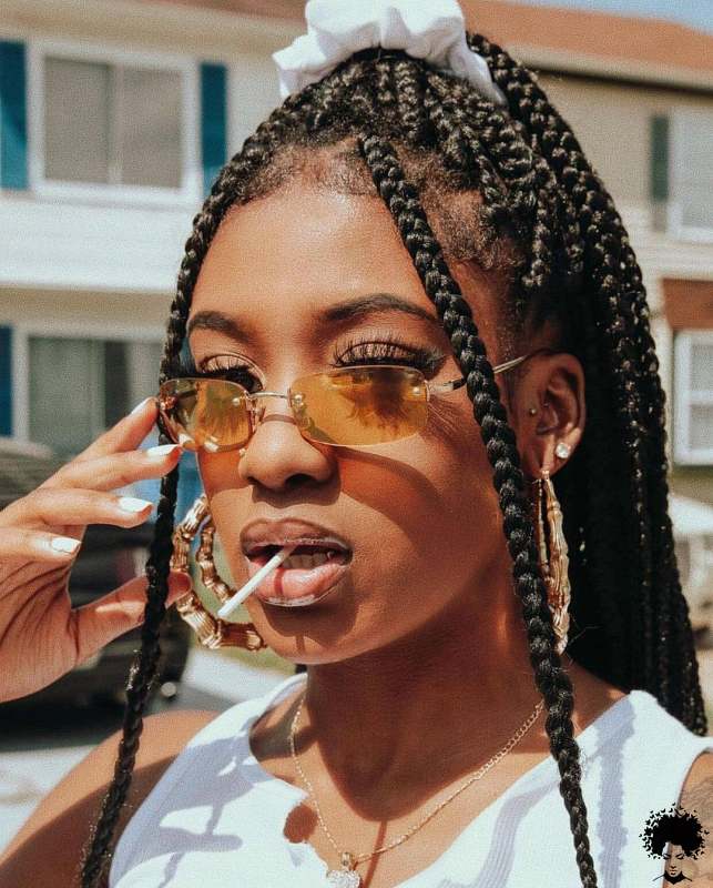 58 Cool Medium Box Braids Style Ideas Trending Now 024