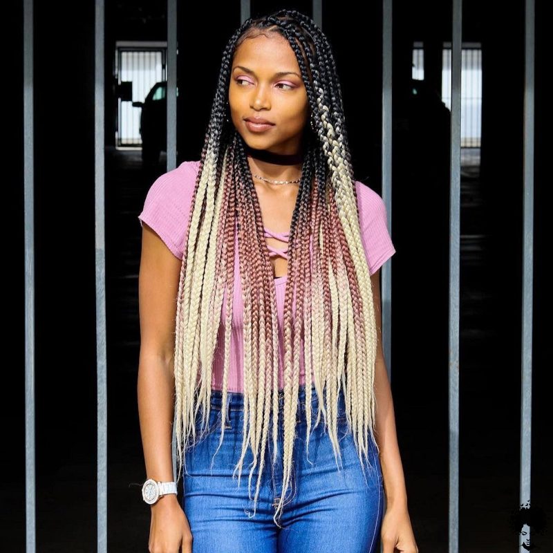 58 Cool Medium Box Braids Style Ideas Trending Now 029