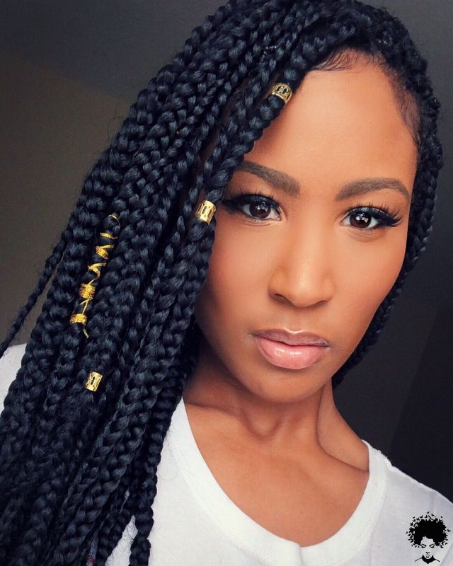 58 Cool Medium Box Braids Style Ideas Trending Now 043