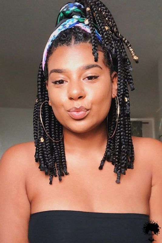 58 Cool Medium Box Braids Style Ideas Trending Now 045