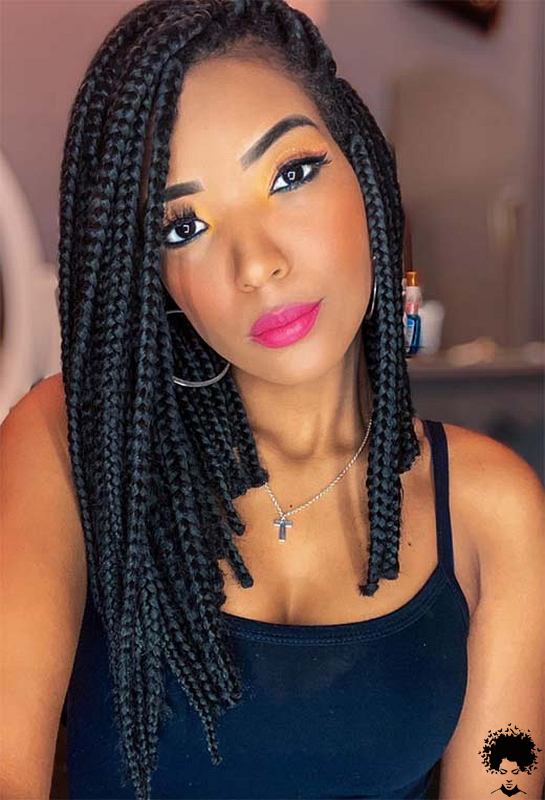 58 Cool Medium Box Braids Style Ideas Trending Now 047