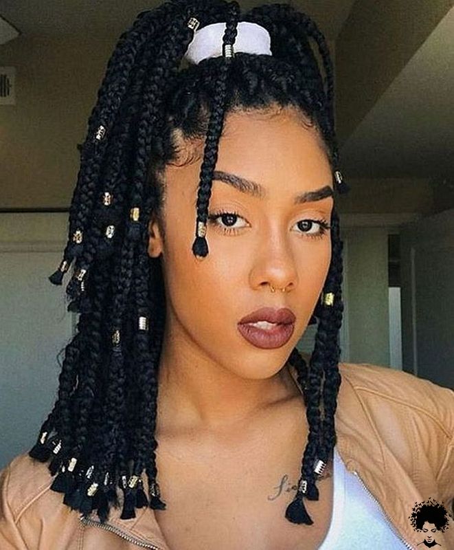 58 Cool Medium Box Braids Style Ideas Trending Now 052