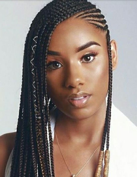 Side Cornrow Braids