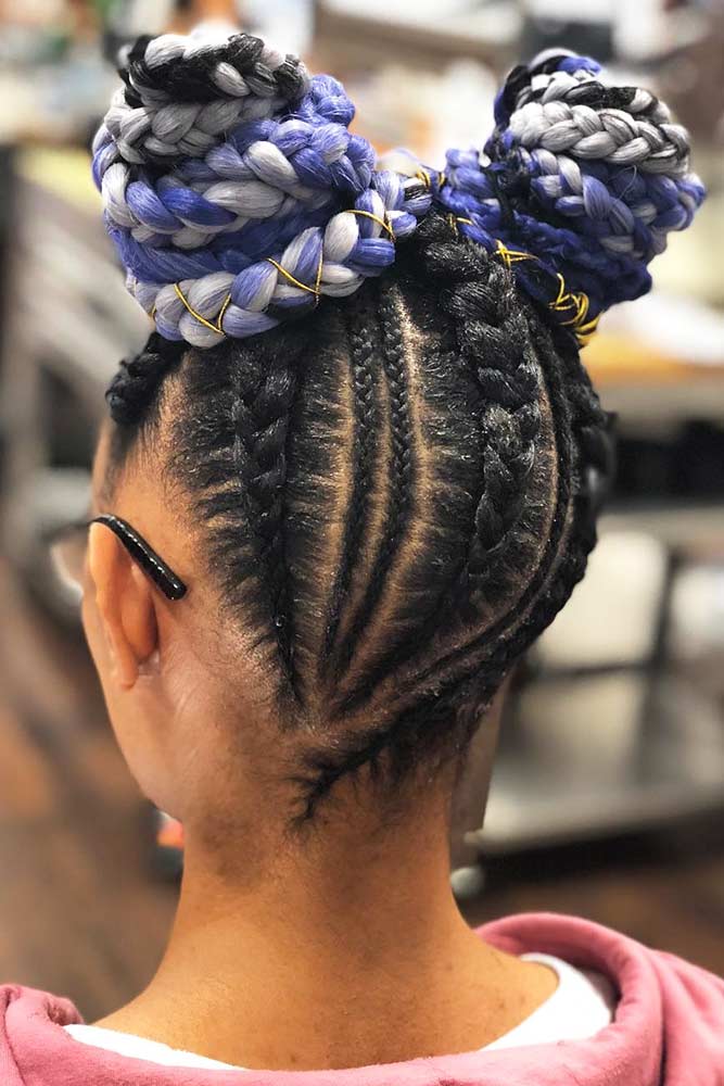 cornrow braids ideas dutch space buns