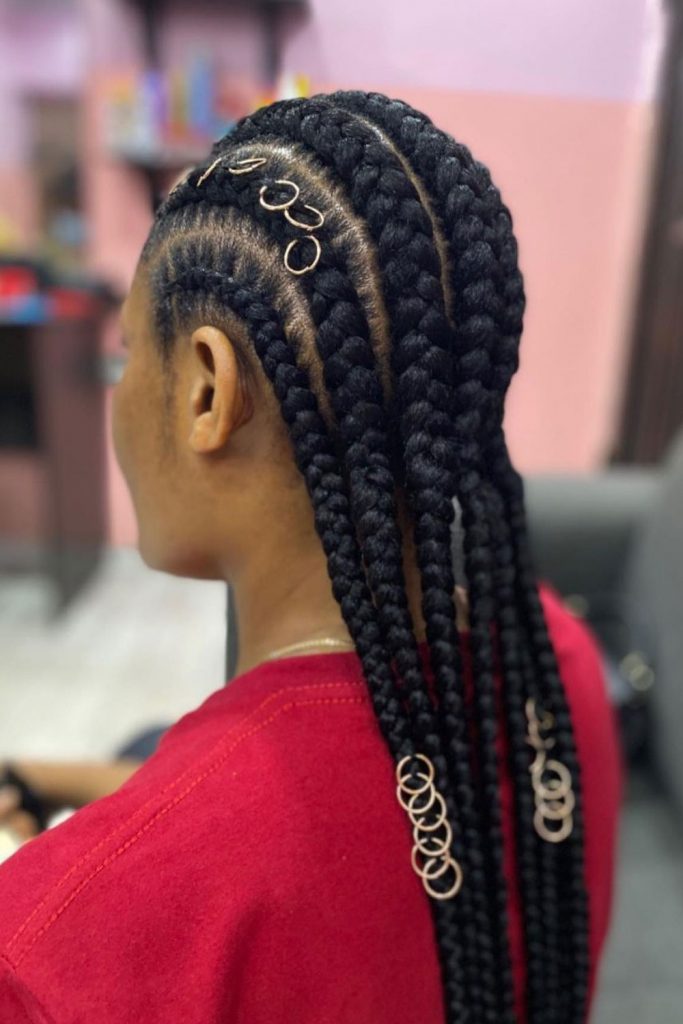 cornrow braids ideas styled hair rings 683x1024 1