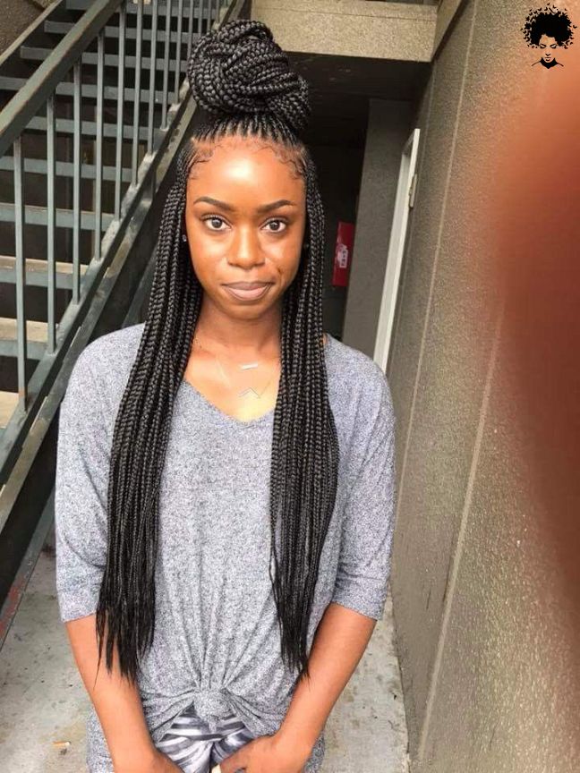 104 Box Braided Hairstyles That Everyone Will Admire 045