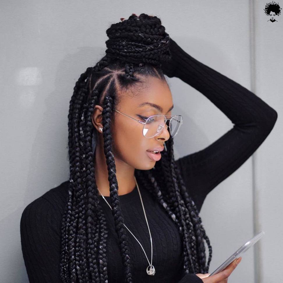 104 Box Braided Hairstyles That Everyone Will Admire 048