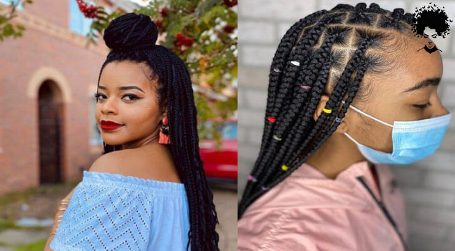 104 Box Braided Hairstyles That Everyone Will Admire 054