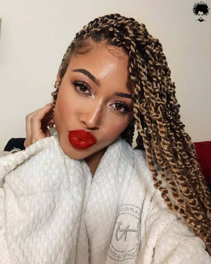104 Box Braided Hairstyles That Everyone Will Admire 066