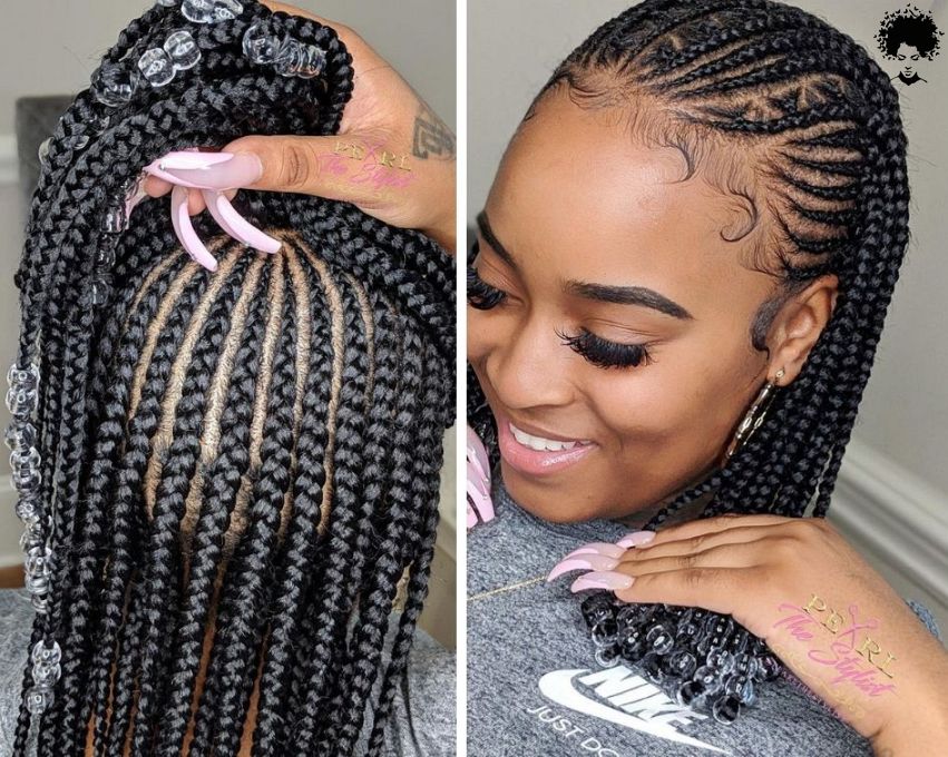 104 Box Braided Hairstyles That Everyone Will Admire 093