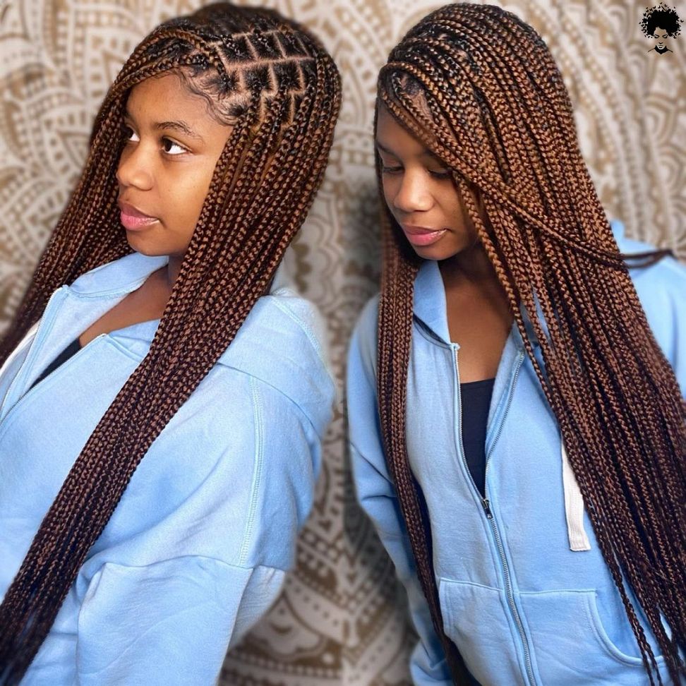 104 Box Braided Hairstyles That Everyone Will Admire 095