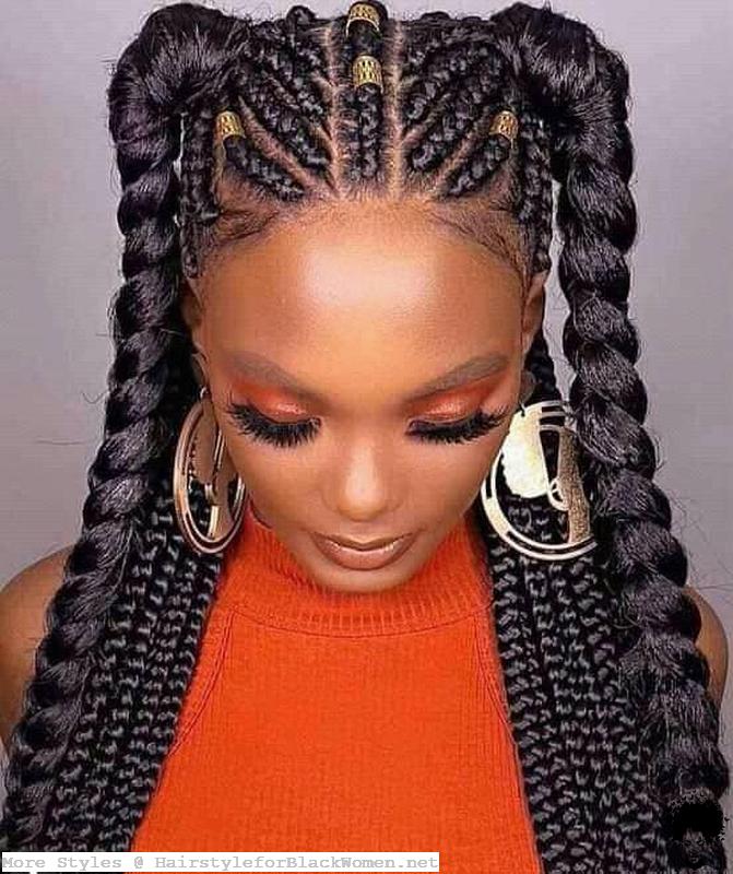 22 Ghanaian Braided Hairstyles That Will Gather Your Hair007