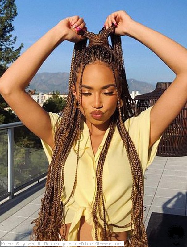 37 Knotless Box Braids These Models Are More Useful Than You Think 005