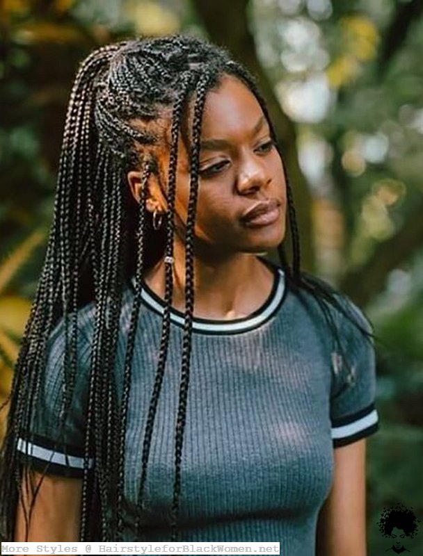 37 Knotless Box Braids These Models Are More Useful Than You Think 015