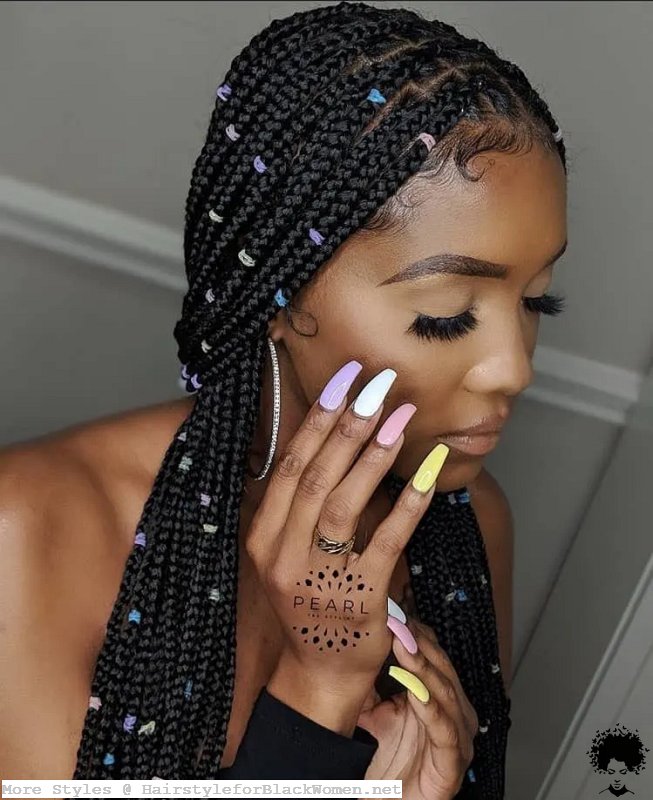 37 Knotless Box Braids These Models Are More Useful Than You Think 021
