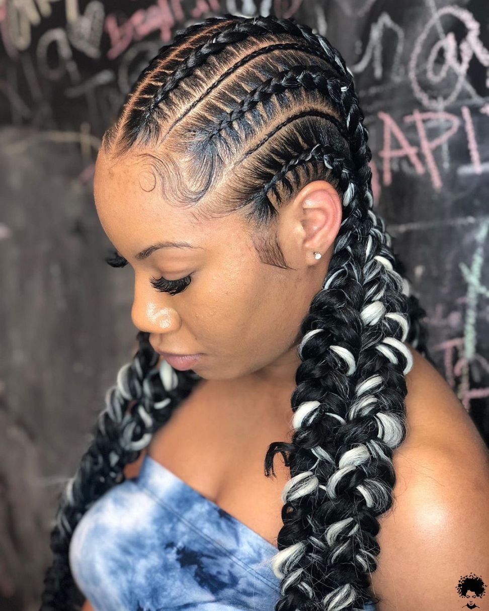 Box Braided Hairstyles for African Women008