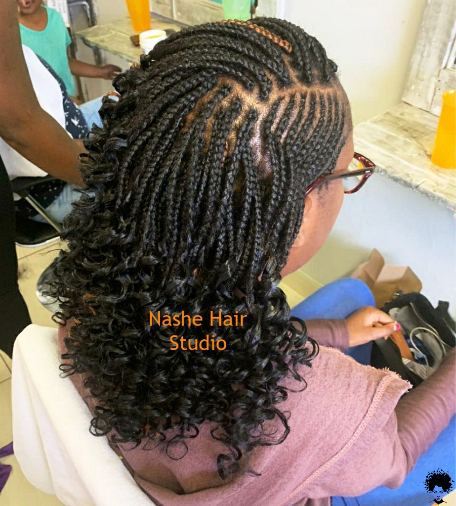 Box Braided Hairstyles for African Women010