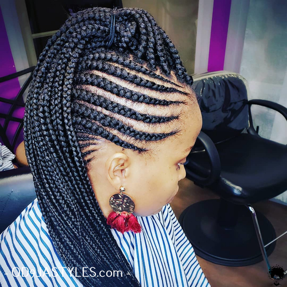 Box Braided Hairstyles for African Women014