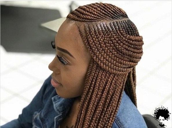 Box Braided Hairstyles for African Women017