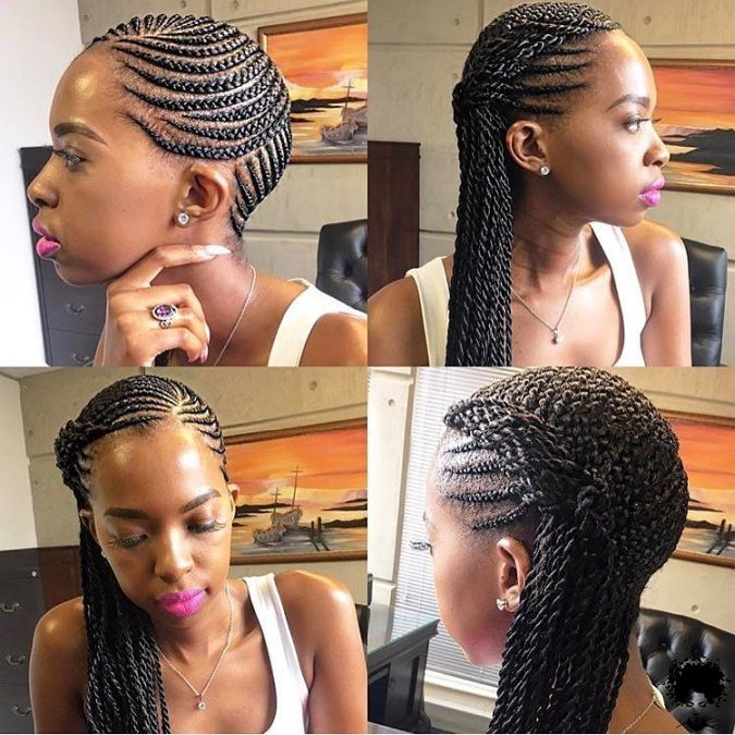 Box Braided Hairstyles for African Women019