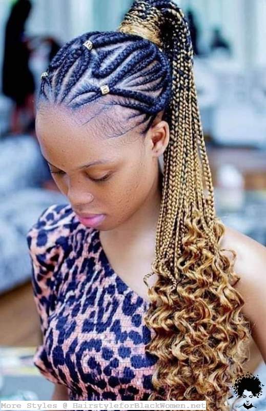 Fascinate With Different Colors And Different Knitting Patterns 60 Ghana Braids Styles012