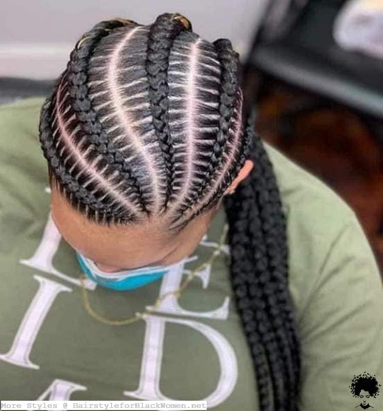 Ghana Weaving Braided Shuku Styles Hairstyles for Black Ladies 2021 002