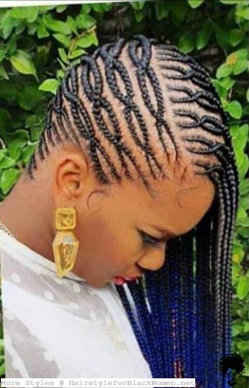Ghana Weaving Braided Shuku Styles Hairstyles for Black Ladies 2021 004