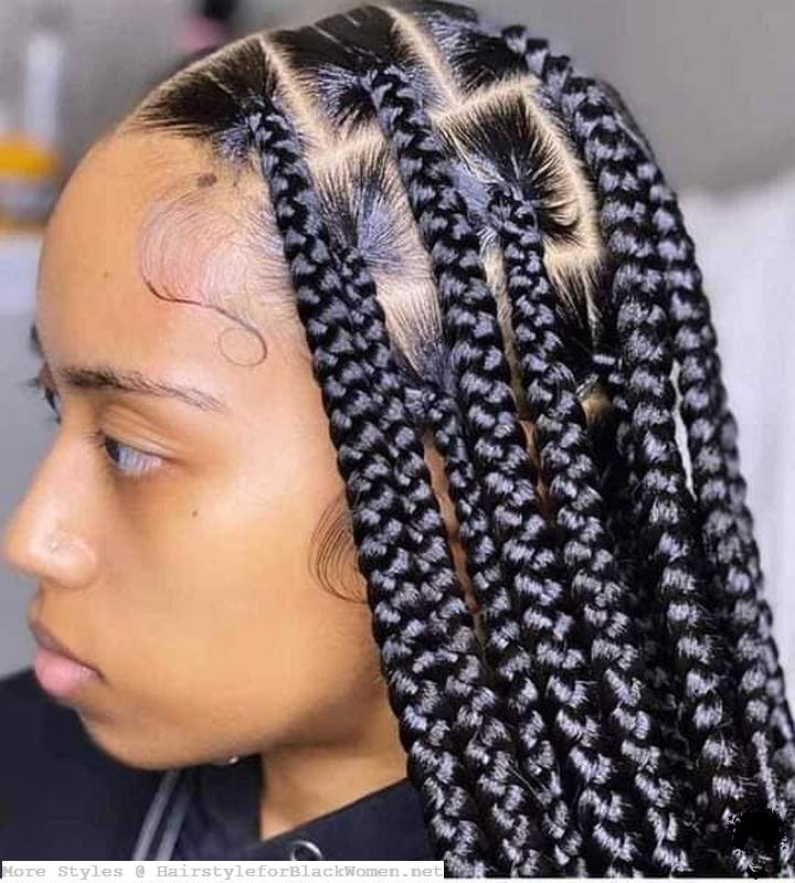 Ghana Weaving Braided Shuku Styles Hairstyles for Black Ladies 2021 005