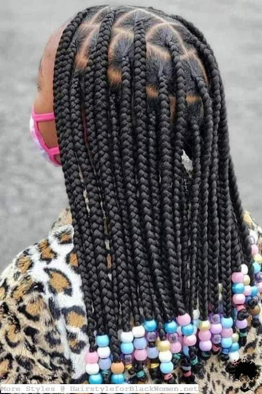 Ghana Weaving Braided Shuku Styles Hairstyles for Black Ladies 2021 007