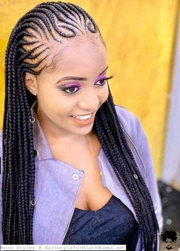 Ghana Weaving Braided Shuku Styles Hairstyles for Black Ladies 2021 008