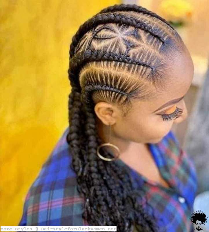 Ghana Weaving Braided Shuku Styles Hairstyles for Black Ladies 2021 011