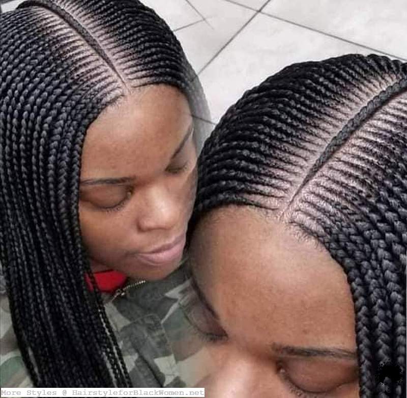 Ghana Weaving Braided Shuku Styles Hairstyles for Black Ladies 2021 013