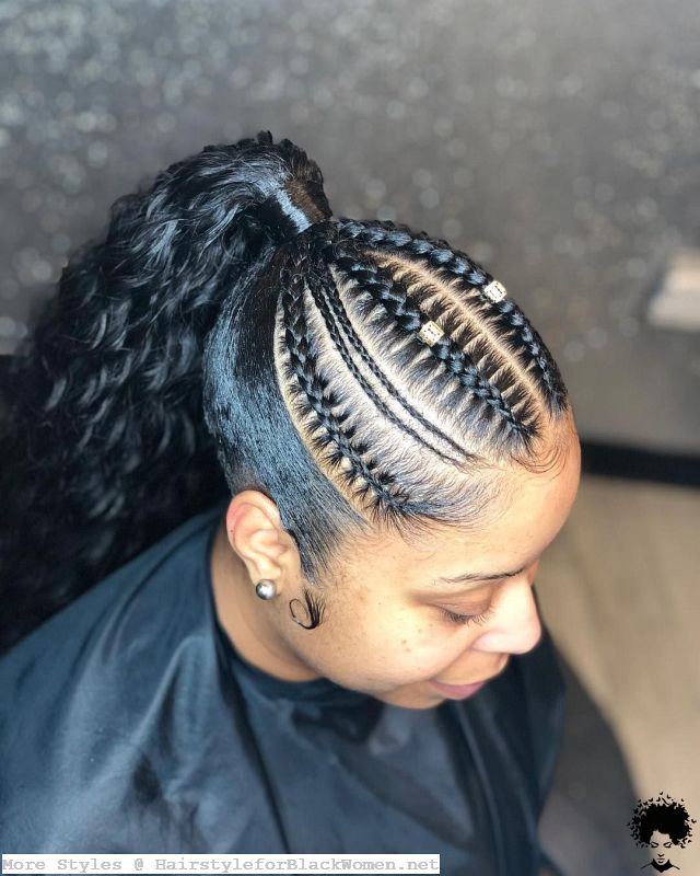 Ghana Weaving Braided Shuku Styles Hairstyles for Black Ladies 2021 021