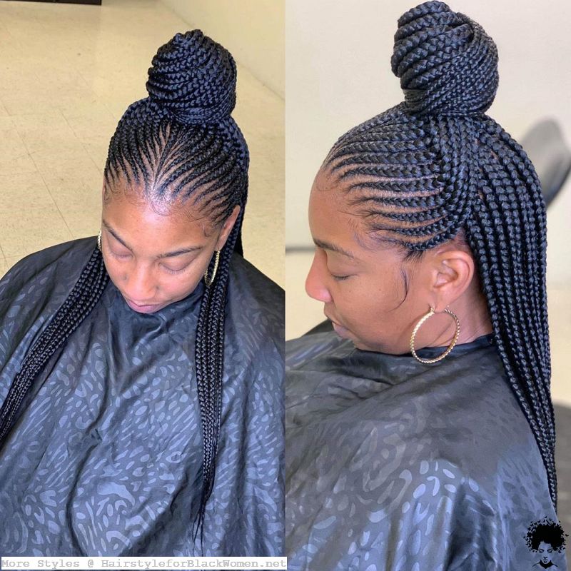 Ghana Weaving Braided Shuku Styles Hairstyles for Black Ladies 2021 025