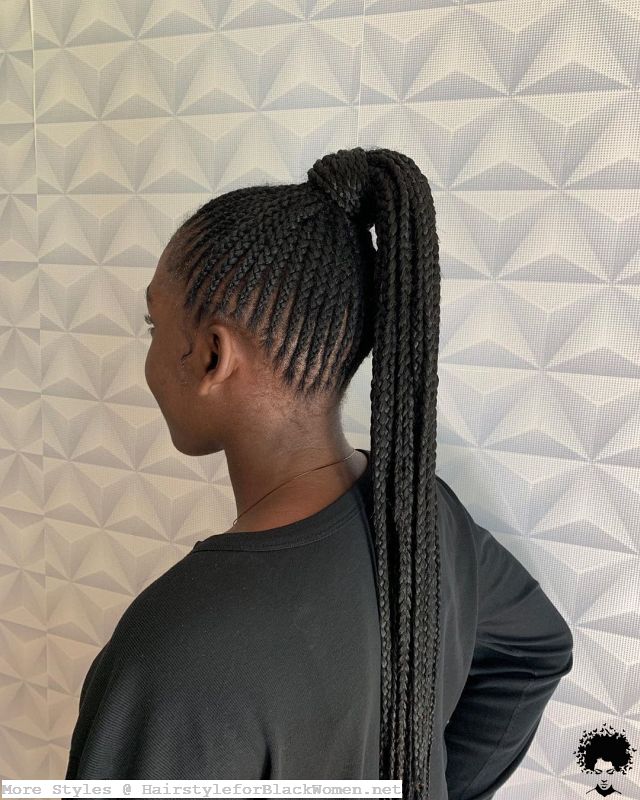Ghana Weaving Braided Shuku Styles Hairstyles for Black Ladies 2021 031