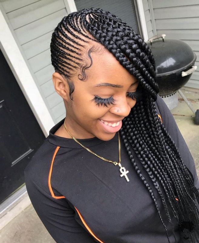 Ghanaian Braided Hairstyles That Will Gather Your Hair 07