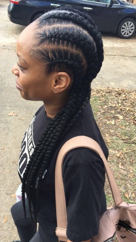 Ghanaian Braided Hairstyles That Will Gather Your Hair 09