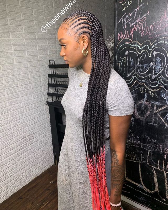 Ghanaian Braided Hairstyles That Will Gather Your Hair 10