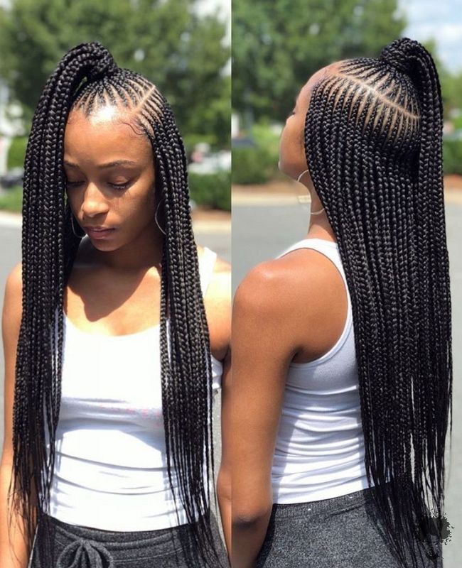 Ghanaian Braided Hairstyles That Will Gather Your Hair 14