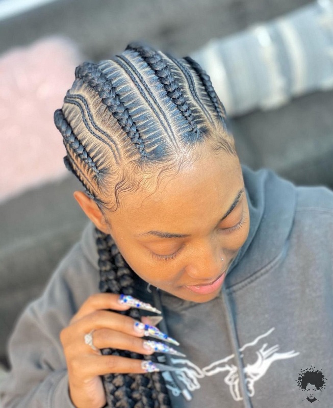 Ghanaian Braided Hairstyles That Will Gather Your Hair 20