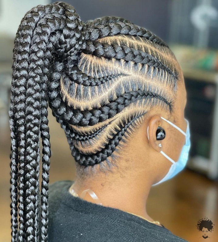 Ghanaian Braided Hairstyles That Will Gather Your Hair 22