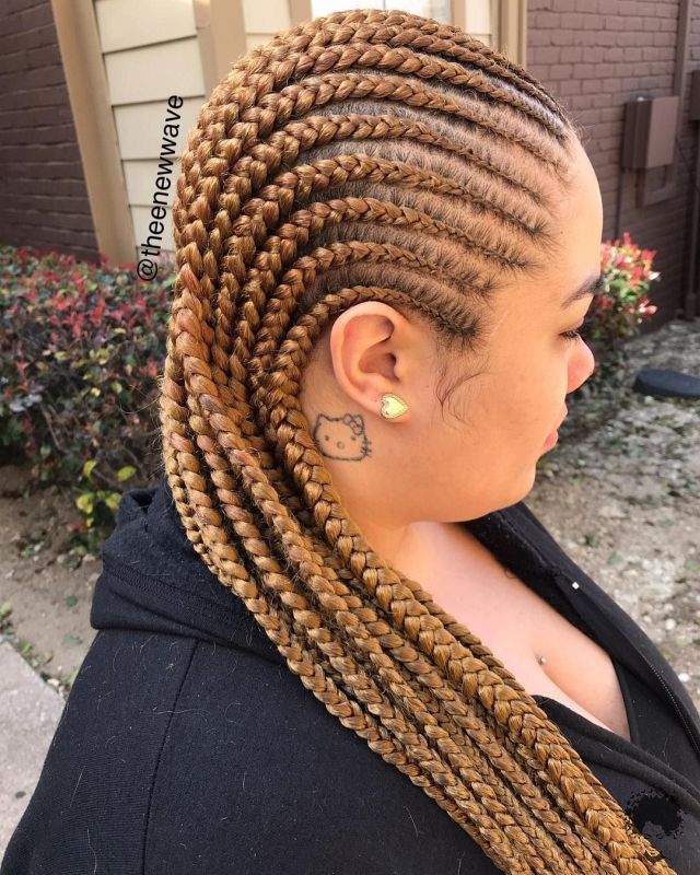 Ghanaian Braided Hairstyles That Will Gather Your Hair 23